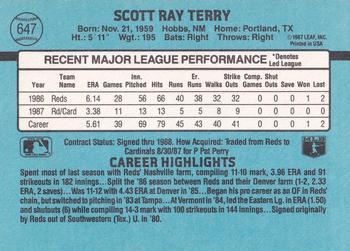 Scott Terry  baseball card collectible - Main Image 2