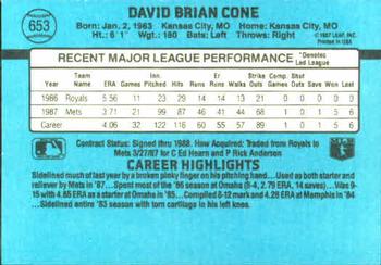 David Cone  baseball card collectible - Main Image 2