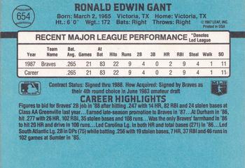 Ron Gant  baseball card collectible - Main Image 2