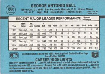 George Bell  baseball card collectible - Main Image 2