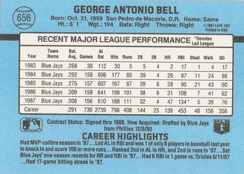 George Bell  baseball card collectible - Main Image 2