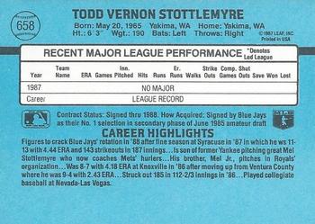Todd Stottlemyre  baseball card collectible - Main Image 2