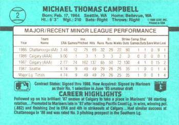 Mike Campbell  baseball card collectible - Main Image 2