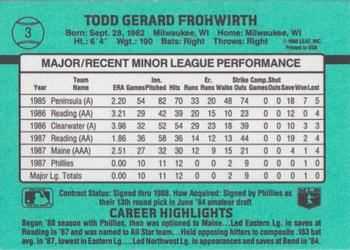 Todd Frohwirth  baseball card collectible - Main Image 2
