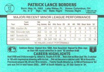 Pat Borders  baseball card collectible - Main Image 2