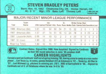 Steve Peters  baseball card collectible - Main Image 2