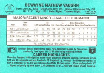 DeWayne Vaughn  baseball card collectible - Main Image 2