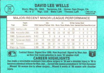 David Wells  baseball card collectible - Main Image 2