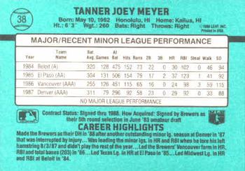 Joey Meyer  baseball card collectible - Main Image 2