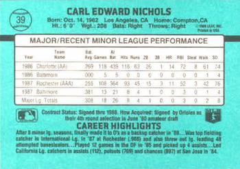 Carl Nichols  baseball card collectible - Main Image 2