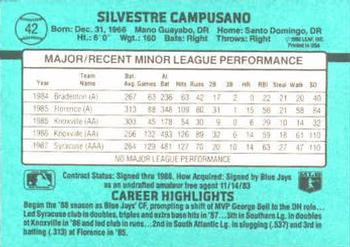 Sil Campusano  baseball card collectible - Main Image 2