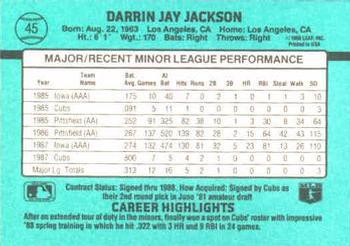 Darrin Jackson  baseball card collectible - Main Image 2