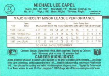 Mike Capel  baseball card collectible - Main Image 2