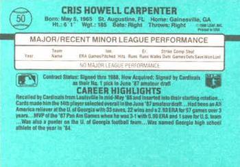 Cris Carpenter  baseball card collectible - Main Image 2