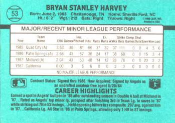 Bryan Harvey  baseball card collectible - Main Image 2