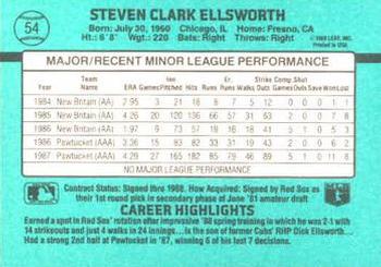 Steve Ellsworth  baseball card collectible - Main Image 2
