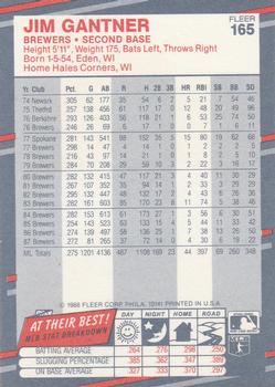 Jim Gantner  baseball card collectible - Main Image 2