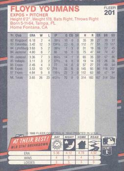 Floyd Youmans  baseball card collectible - Main Image 2