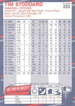 Tim Stoddard  baseball card collectible - Main Image 2