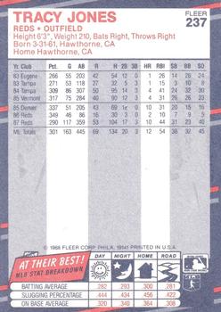 Tracy Jones  baseball card collectible - Main Image 2