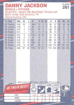 Danny Jackson  baseball card collectible - Main Image 2