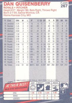 Dan Quisenberry  baseball card collectible - Main Image 2