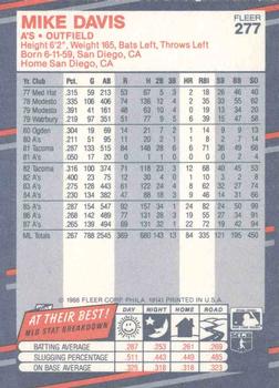 Mike Davis  baseball card collectible - Main Image 2