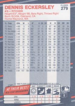 Dennis Eckersley  baseball card collectible - Main Image 2