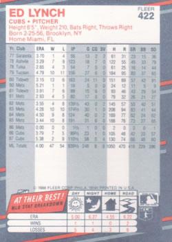 Ed Lynch  baseball card collectible - Main Image 2