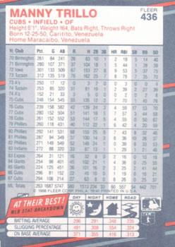 Manny Trillo  baseball card collectible - Main Image 2