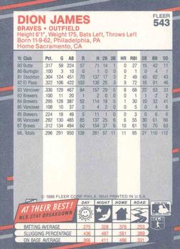 Dion James  baseball card collectible - Main Image 2