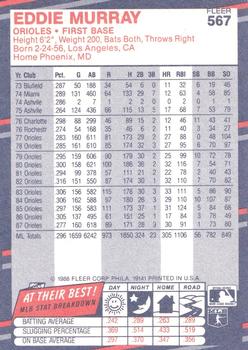 Eddie Murray  baseball card collectible - Main Image 2