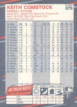 Keith Comstock  baseball card collectible - Main Image 2