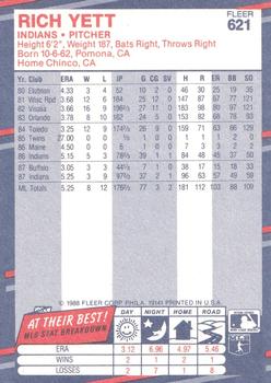 Rich Yett  baseball card collectible - Main Image 2