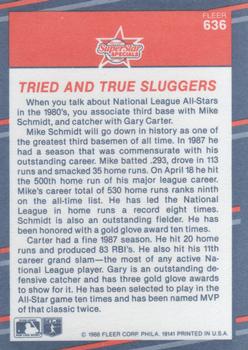 Mike Schmidt / Gary Carter  baseball card collectible - Main Image 2