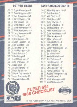 Checklist: Twins / Cardinals / Tigers / Giants  baseball card collectible - Main Image 2
