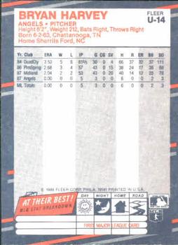 Bryan Harvey  baseball card collectible - Main Image 2