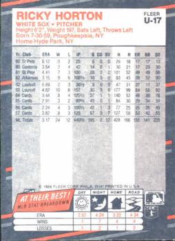 Ricky Horton  baseball card collectible - Main Image 2