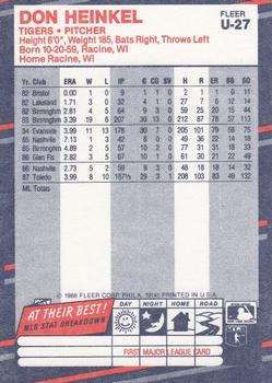 Don Heinkel  baseball card collectible - Main Image 2