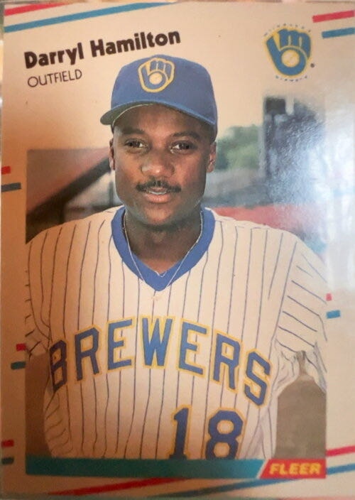 Darryl Hamilton  baseball card collectible - Main Image 3