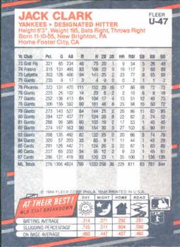 Jack Clark  baseball card collectible - Main Image 2