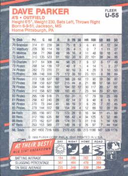 Dave Parker  baseball card collectible - Main Image 2