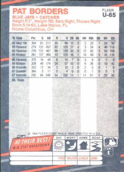 Pat Borders  baseball card collectible - Main Image 2