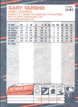 Gary Varsho  baseball card collectible - Main Image 2