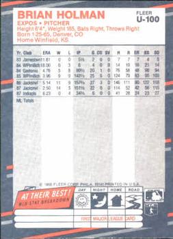Brian Holman  baseball card collectible - Main Image 2