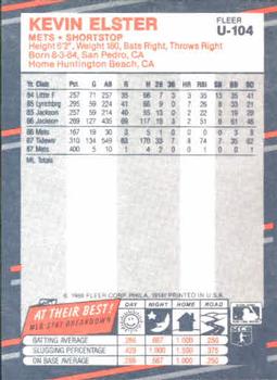 Kevin Elster  baseball card collectible - Main Image 2