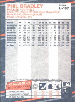 Phil Bradley  baseball card collectible - Main Image 2
