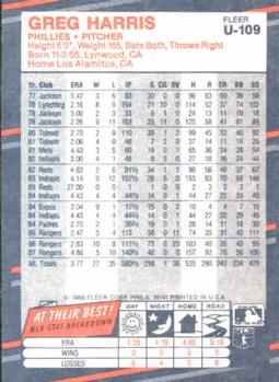 Greg Harris  baseball card collectible - Main Image 2