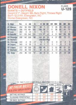 Donell Nixon  baseball card collectible - Main Image 2