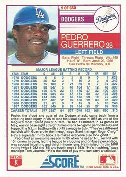 Pedro Guerrero  baseball card collectible - Main Image 2